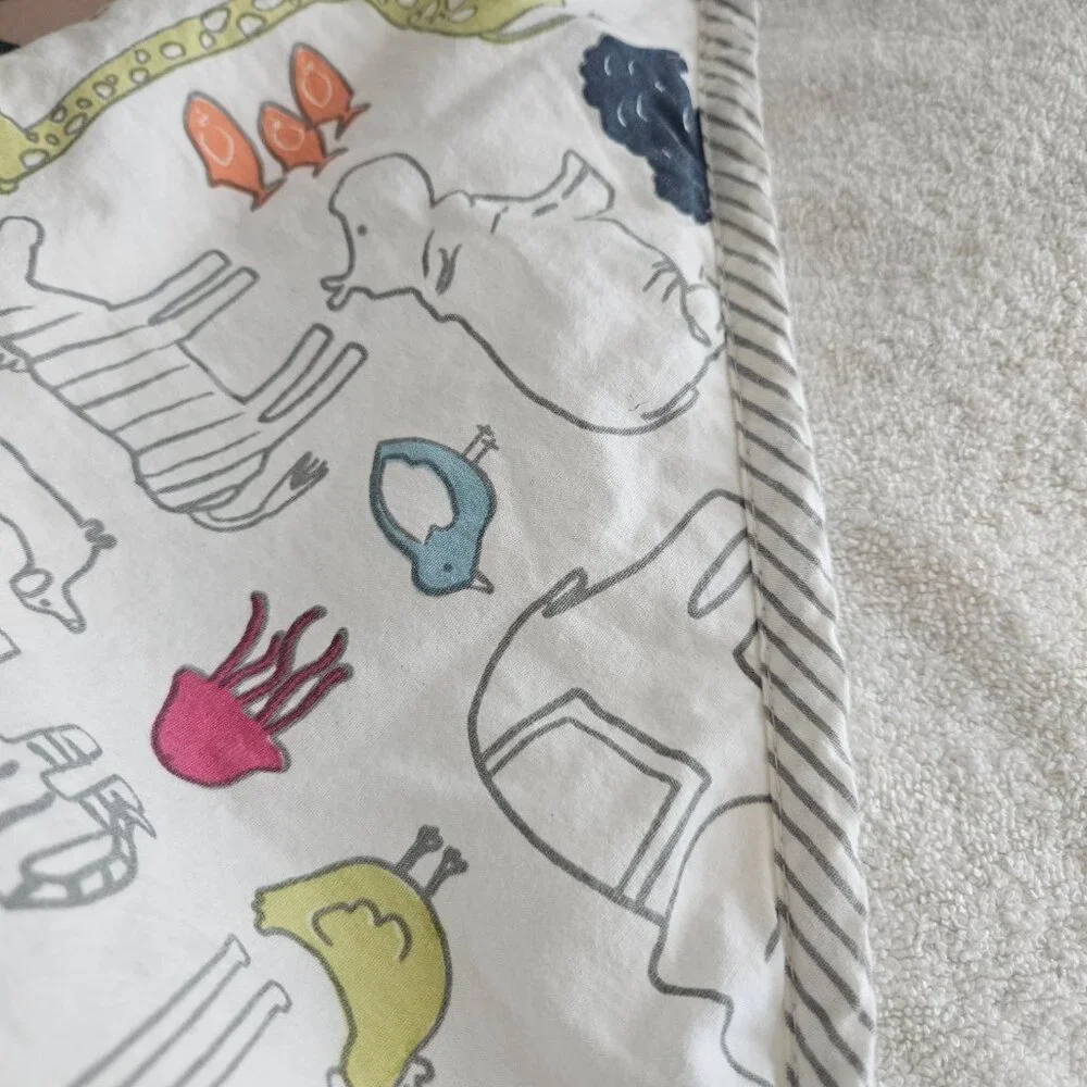Pehr Cotton Colorful Animal Print Hooded bath towel